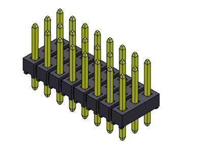 Συνδετήρας 2.54mm τριπλός ΤΥΠΟΣ 3*2PIN επιγραφών καρφιτσών ΕΜΒΥΘΙΣΗΣ υπόλοιπου κόσμου σε 3*40PIN H=2.54MM