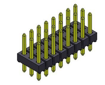 Συνδετήρας 2.54mm τριπλός ΤΥΠΟΣ 3*2PIN επιγραφών καρφιτσών ΕΜΒΥΘΙΣΗΣ υπόλοιπου κόσμου σε 3*40PIN H=2.54MM