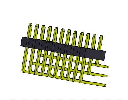 Συνδετήρας 2.00mm τριπλός ΤΥΠΟΣ 3*2PIN επιγραφών καρφιτσών σωστής γωνίας υπόλοιπου κόσμου σε 3*40PIN H=2.00MM