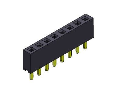 ενιαίος συνδετήρας 1*2PIN τύπων εμβύθισης υπόλοιπου κόσμου συνδετήρων επιγραφών PCB 2.54mm σε 1*40PIN