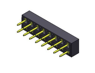 Θηλυκός συνδετήρας 2.54mm επιγραφών διπλός ΤΥΠΟΣ εμβύθισης υπόλοιπου κόσμου - 2 *2PIN σε 2*40PIN H=3.50mm
