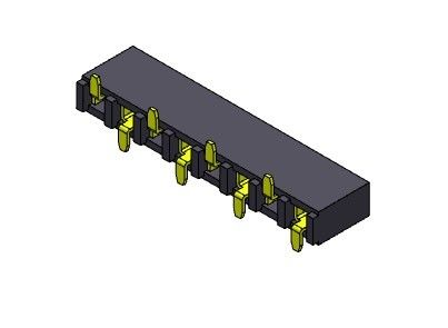 Θηλυκός συνδετήρας 2.54mm επιγραφών ενιαίος ΤΎΠΟΣ υπόλοιπου κόσμου SMT - 1 *2PIN σε 1*40PIN H=5.00mm