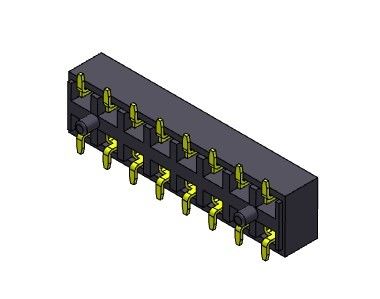 Θηλυκός συνδετήρας 2.54mm επιγραφών διπλός ΤΎΠΟΣ υπόλοιπου κόσμου SMT - 2 *2PIN σε 2*40PIN H=3.50mm