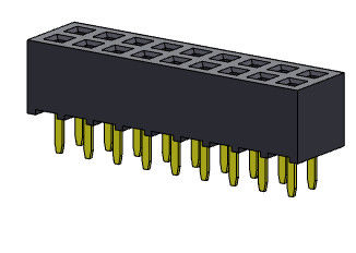2*2PIN στο συνδετήρα 2.00mm επιγραφών PCB 2*40PIN διπλός ΤΎΠΟΣ εμβύθισης υπόλοιπου κόσμου