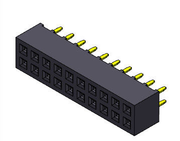 2*2PIN στο συνδετήρα 2.00mm επιγραφών PCB 2*40PIN διπλός ΤΎΠΟΣ εμβύθισης υπόλοιπου κόσμου