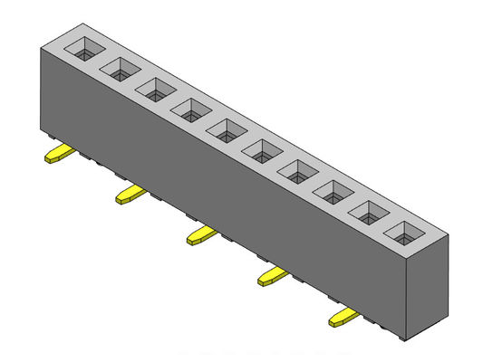 συνδετήρας 1*2PIN επιγραφών PCB ΤΎΠΩΝ υπόλοιπου κόσμου SMT 2.00mm ενιαίος σε 1*40PIN H=4.30mm