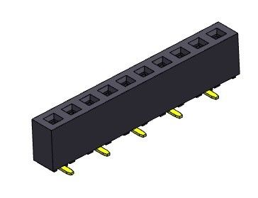 συνδετήρας 1*2PIN επιγραφών PCB ΤΎΠΩΝ υπόλοιπου κόσμου SMT 2.00mm ενιαίος σε 1*40PIN H=4.30mm