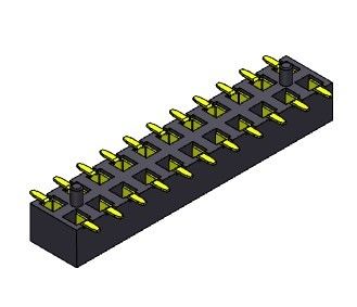 2*2PIN στην επιφάνεια συνδετήρων επιγραφών PCB 2*40PIN τοποθετήστε τη θηλυκή επιγραφή 2.00mm
