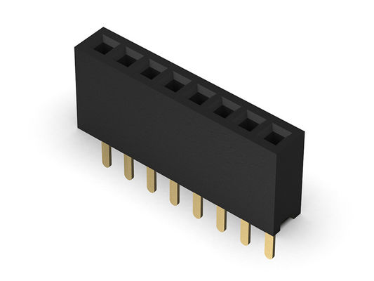 Θηλυκός συνδετήρας 1.27mm επιγραφών ενιαίος ευθύς τύπος υπόλοιπου κόσμου - 1 *2PIN σε 1*40PIN H=4.30mm