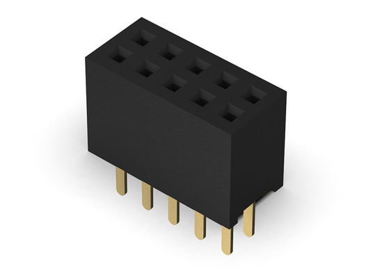 Θηλυκός συνδετήρας 1.27mm επιγραφών διπλός ευθύς τύπος υπόλοιπου κόσμου - 2 *2PIN σε 2*40PIN H=3.40mm