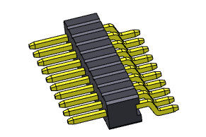 1.27mm καρφιτσών θηλυκός επιγραφών συνδετήρας καρφιτσών συνδετήρων καθολικός R/A1*3PIN σε 1*33PIN