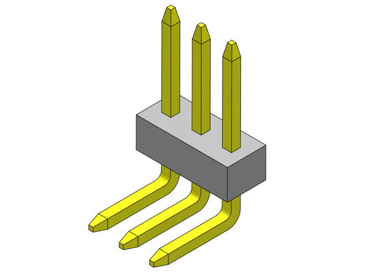 1.00mm ηλεκτρικοί συνδετήρες 1*2PIN καρφιτσών συνδετήρων R/A επιγραφών καρφιτσών θηλυκοί σε 1*40PIN
