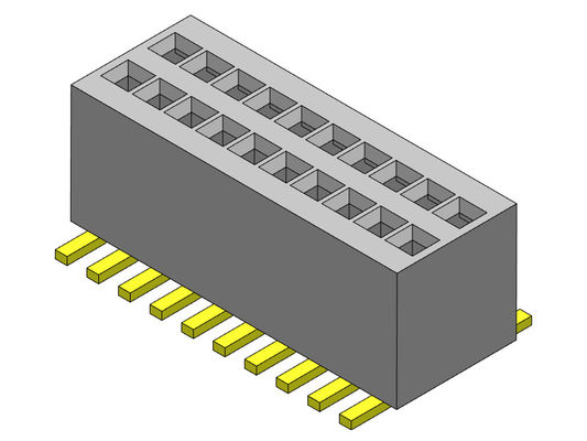 θηλυκό υπόλοιπου κόσμου SMT 0.80mm διπλό στη θηλυκή επιγραφή 2*3PIN καρφιτσών σε 2*50PIN