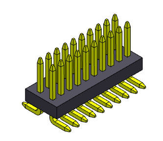 Πίσσα 0.8*1.2mm 2*3PIN στο θηλυκό συνδετήρα 0.8mm επιγραφών καρφιτσών 2*50PIN διπλός υπόλοιπος κόσμος