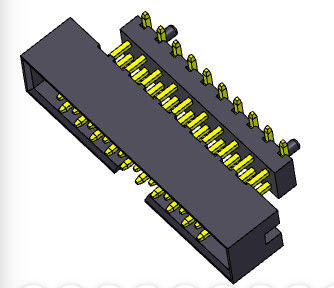 2.00mm ανυψωμένος συνδετήρας 2*4-2*25Pin Nylon6T 2AMP επιγραφών κιβωτίων εμβύθισης SMT