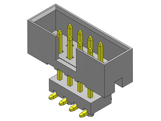 2.00mm ανυψωμένος συνδετήρας 2*4-2*25Pin Nylon6T 2AMP επιγραφών κιβωτίων εμβύθισης SMT