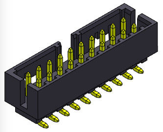 συνδετήρας 2AMP 2*5-2*25Pin επιγραφών συνδετήρων SMT επιγραφών κιβωτίων 2.00mm