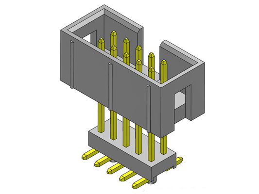 2*3-2*32Pin επιγραφή 2.54mm παραθύρων διπλός ανυψωμένος υπόλοιπος κόσμος τύπος εμβύθισης SMT