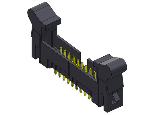 Ευθεία επιγραφή 2.54mm 2*4-2*32Pin 3AMP συστημάτων εκτίναξης συνδετήρων επιγραφών παραθύρων τύπων Nylon9T εμβύθισης