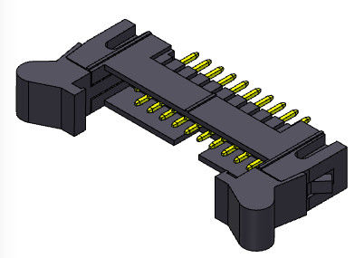 Ευθεία επιγραφή 2.54mm 2*4-2*32Pin 3AMP συστημάτων εκτίναξης συνδετήρων επιγραφών παραθύρων τύπων Nylon9T εμβύθισης