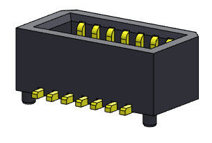 πίνακας 08-50Pin SMT για να επιβιβαστεί στην πίσσα 0.80mm UL94V0 PA69T συνδετήρων
