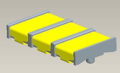 5.0AMP πίσσα 4.00mm θηλυκός SMT μπαταριών μετα τύπος συνδετήρων με τους γόμφους