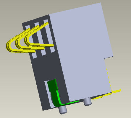 Πίσσα 2.5mm μπαταρία 4 συνδετήρας καρφιτσών H=5.4-7.0mm συνδετήρων μπαταριών