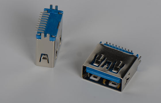 1.0Amp υψηλή ταχύτητα Usb 3,0 ένας συνδετήρας 11.5mm κάθετος τύπος 180° SMT