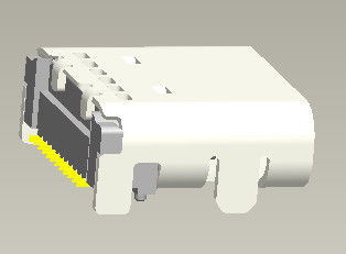 24 συνδετήρας Usb 3,1 θηλυκή σωστή γωνία 90° διπλό SMT τύπων Γ ΚΑΡΦΙΤΣΩΝ