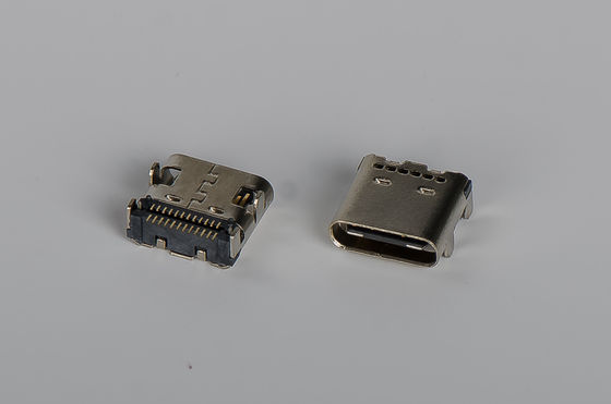 24 συνδετήρας Usb 3,1 θηλυκή σωστή γωνία 90° διπλό SMT τύπων Γ ΚΑΡΦΙΤΣΩΝ