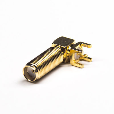 Ομοαξονικός συνδετήρας 20mm PCB συνδετήρων SMA RF ομοαξονικός σωστή γωνία