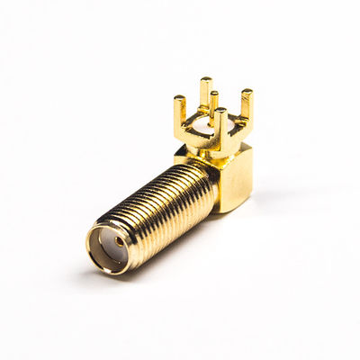 Ομοαξονικός συνδετήρας 20mm PCB συνδετήρων SMA RF ομοαξονικός σωστή γωνία
