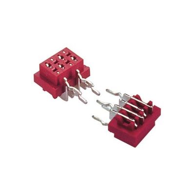 Συνδετήρας 1.27mm*1.5mm τύπων εμβύθισης δοχείων PCB θηλυκή σωστή γωνία